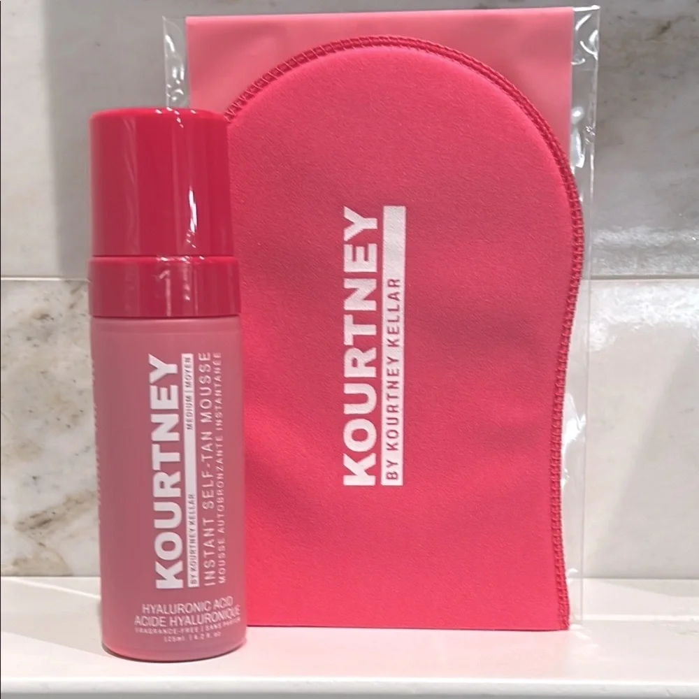Kourtney Keller Instant Self-Tan Mousse and Applicator Mitt
